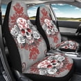 thumbnail image 4 of XYZCANDO Skull Rose Car Seat Covers Interior Decor Washable Auto Seat Covers Vehicles Seats Vehicle Interior, Anti-Slip Decorative SUV Van, 4 of 10