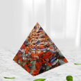 thumbnail image 2 of Pirámide de orgón, piedras preciosas que equilibran la energía , decoración, adornos para aliviar el estrés, piedra de la de la SM SunniMix Pirámide de cristal, 2 of 7