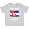 thumbnail image 3 of Inktastic Established August 1, 1876 Colorado Flag Boys or Girls Toddler T-Shirt, 3 of 5
