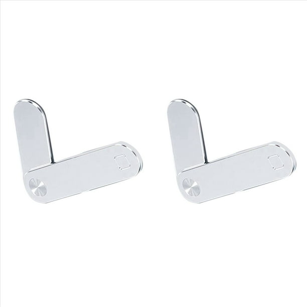 2X Soporte MagnéTico de TeléFono PortáTil, Soporte Ajustable de TeléFono MóVil para Laptop, Clip de Montaje Lateral para Laptop (Plata)
