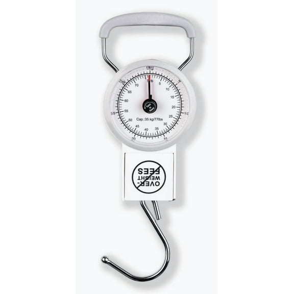 Sino Double Pointer Luggage Scale, Includes Hanging Handhold Travel Scale, ABS Body, 5mm Steel Hook