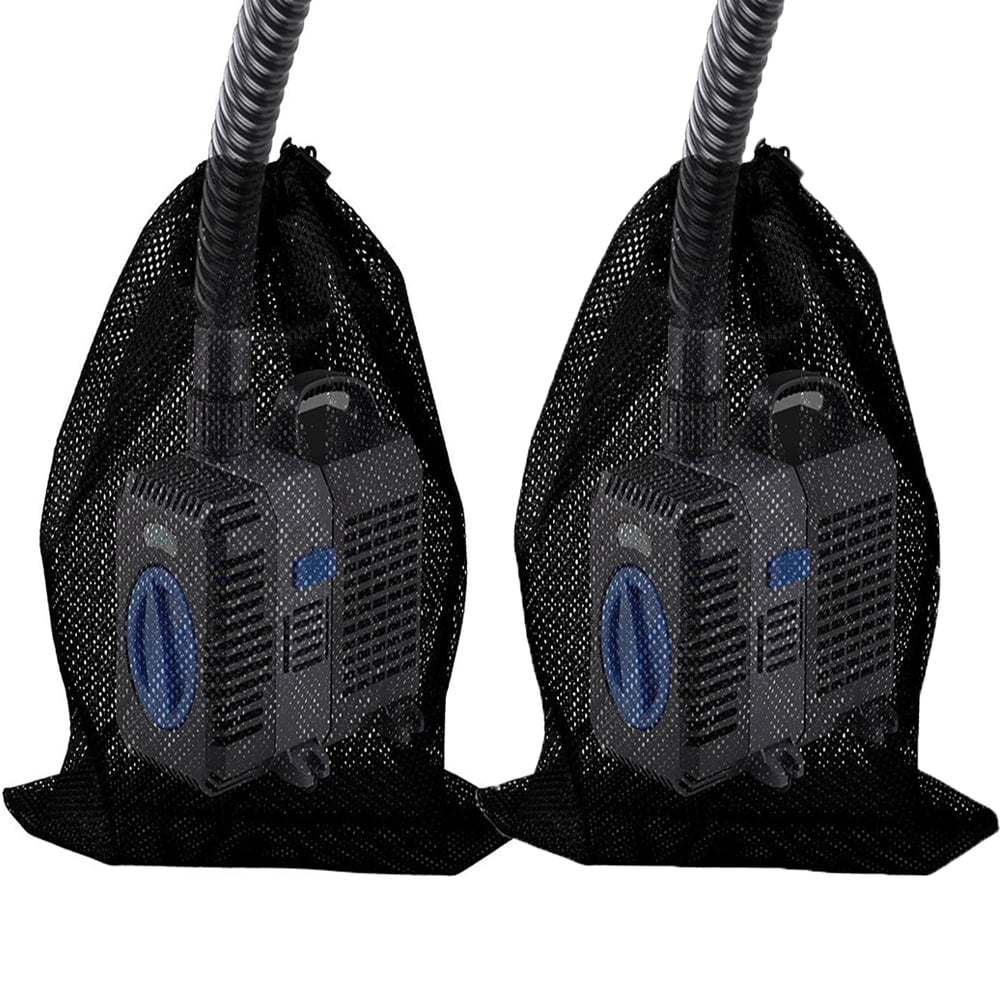 SPRING PARK 2Pcs Aquarium Mesh Bag Water Pump Filter Net Fish Pond