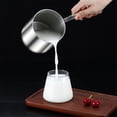 thumbnail image 2 of Butter Warmer Turkish Coffee Pot Milk Warmer Pot Mini Saucepan with Spout Tri-Ply Stainless Steel (15.8oz/450ml), 2 of 5