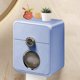 thumbnail image 4 of Dispensador de almacenamiento de papel higiénico con soporte para toallitas desechables | Organizador de baño con estante para teléfono | Poliéster duradero | Beige Azul Verde | 21,5x18x13cm | 1, 4 of 6