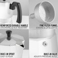 thumbnail image 2 of 12 tazas Moka Pot Espresso Zulay Premium, a prueba de fugas, color blanco, 2 of 8
