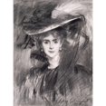 thumbnail image 2 of Sargent, John Singer 19x24 Black Modern Framed Museum Art Print Titled - Portrait of the Baroness de Meyer, 2 of 4