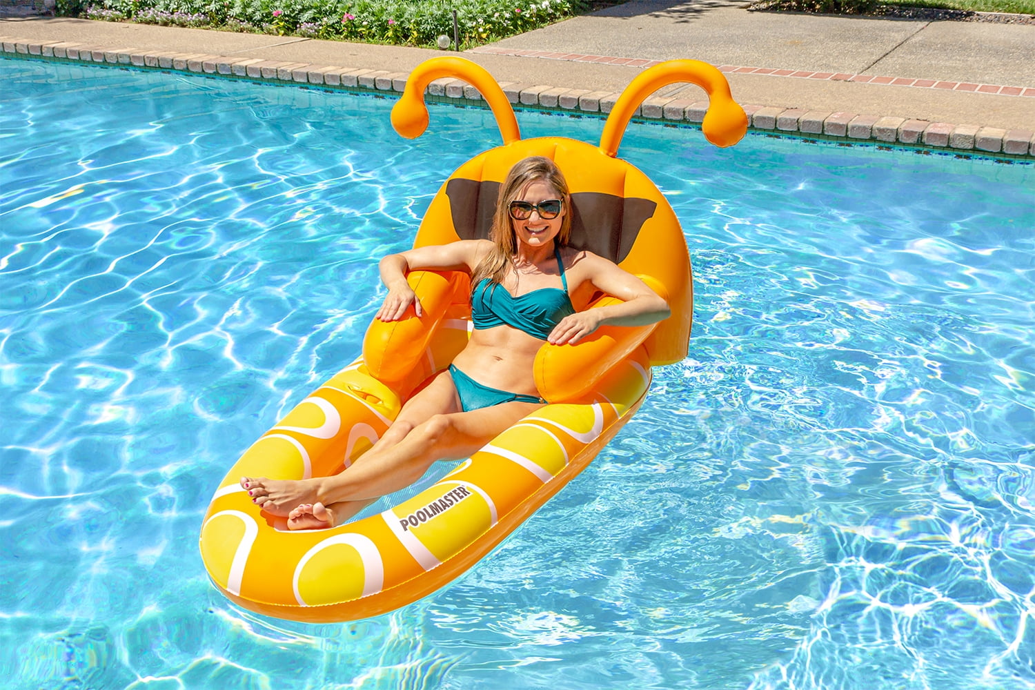 Poolmaster Waterbug Lounge Inflatable Swimming Pool Float