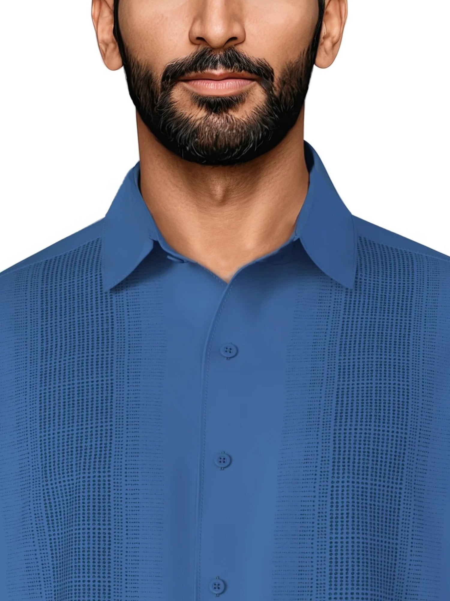 Cafe Luna Men's and Big Men's Panel Print Short Sleeve Woven Shirt, Size S-4XL