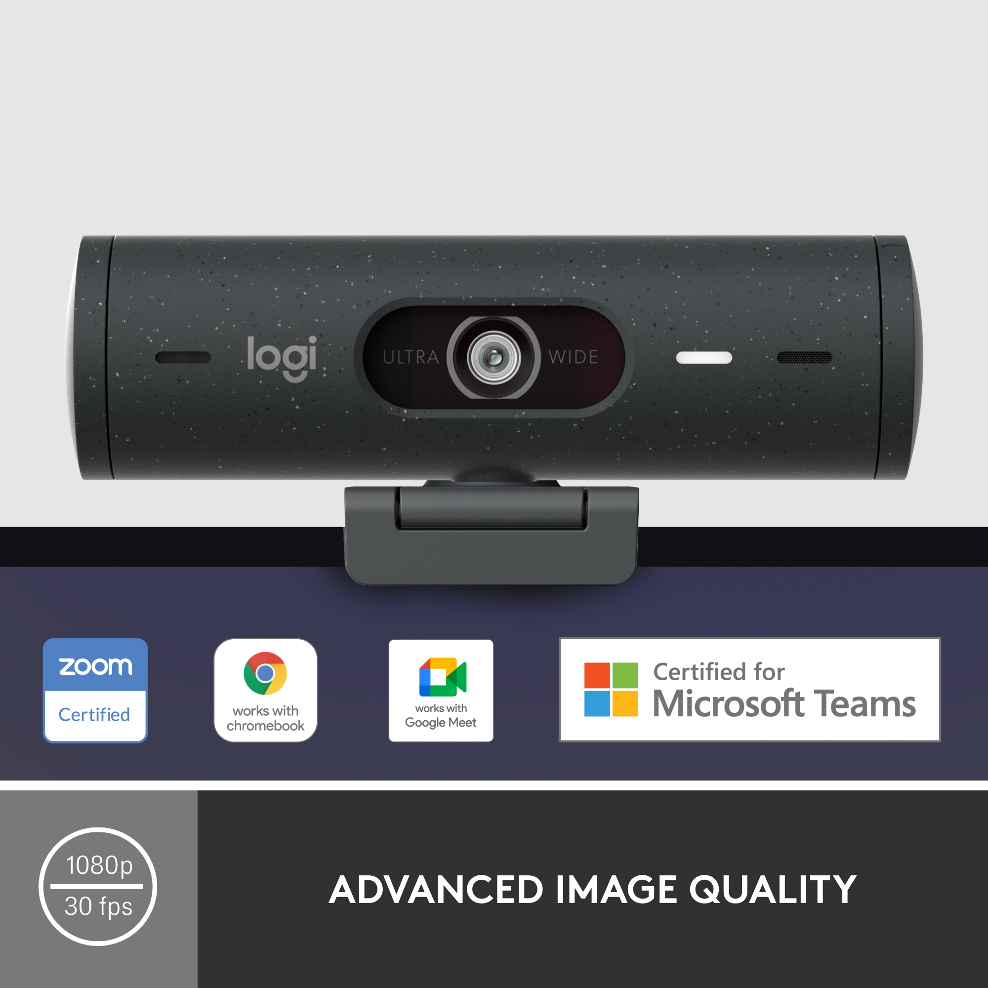 Logitech Brio 500 Full HD Webcam with Auto Light Correction photo 2