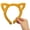 Yellow, variant on Hairband Kitten Ears Leopards Pattern Furry Plush for Halloween Cosplay Makeup Wash Face Stage Play Hair Hoop