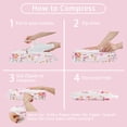 thumbnail image 3 of 6 Pcs Compression Packing Cubes Travel for Suitcases, Luggage Organizer Nylon Washable Storage Bags Set - Packaging Cubes for Backpack Travel Perfect for Women Clothes Carry-Ons and Storage, 3 of 6