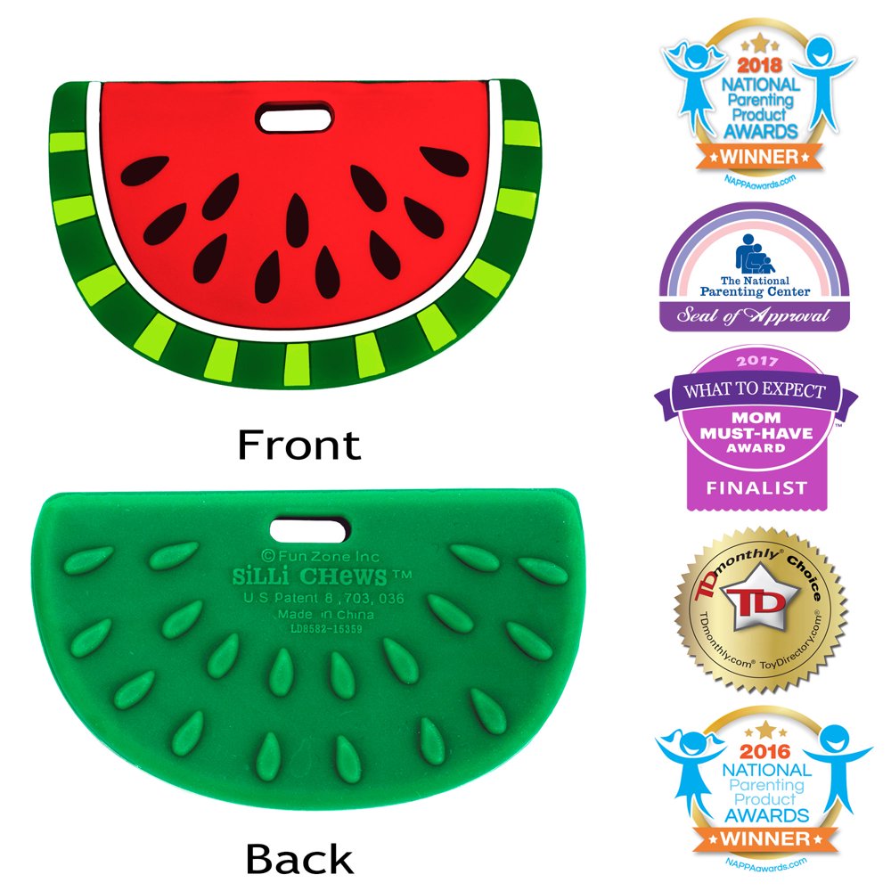 Silli Chews Watermelon Baby Teether Infant Toddler Silicone Food Baby Teething Toy Best Baby
