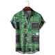 thumbnail image 3 of Camisa con estampado 3D de chip electrónico para hombre, camisa retro minimalista informal de verano, camisa personalizada con botón de ingeniero para hombre, 3 of 5