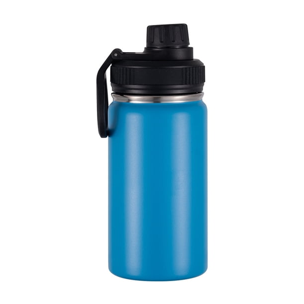 Wosthever Botella de agua pequeña oz, tapa a prueba de agua con boca de vacío de acero inoxidable, termo para niños, taza de agua portátil Utensilios de cocina azul cielo
