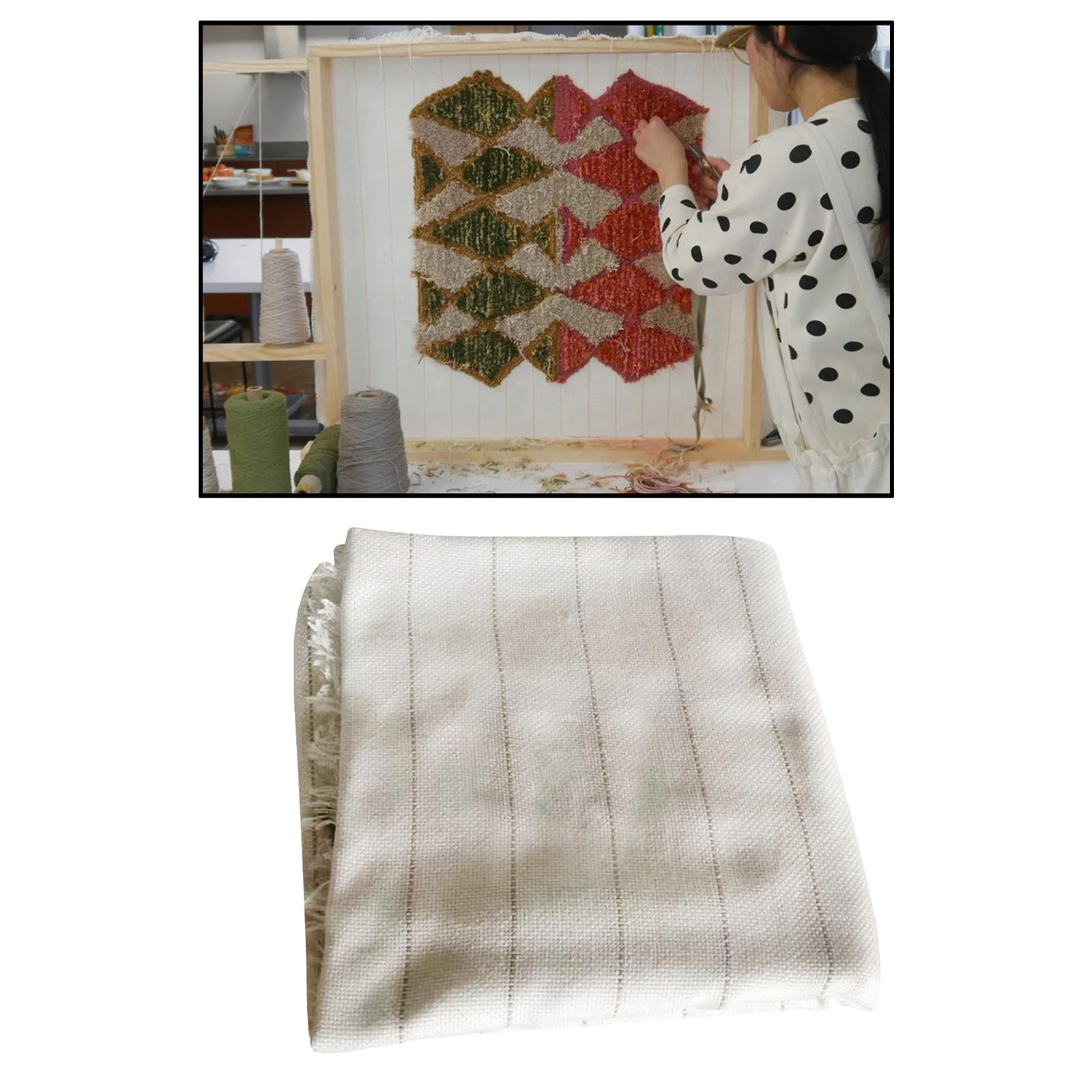 FVDPWYE Primary Tufting Cloth Large Size Backing Fabric for Tufting Tool Punch Pin Woven 2.1m x3.5m