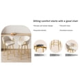 thumbnail image 6 of LUCKHAO   Bar Stools Set of 2/4，Counter Height Bar Stools with Back ,Velvet Bar Chairs Bar Stools for Kitchen Island Home , Modern style bar chairs, 6 of 18