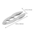 thumbnail image 2 of Hytrove Ouvre-Griffe de Crabe en Acier Inoxydable Poignée Ergonomique pour Repas, 2 of 8