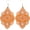 orange, variant on Bohemian Wood Hollow Pattern Filigree Drop Dangle Earrings for Women Jewelry Handmade Vintage Retro African Ethnic Statement Lightweight Vacation