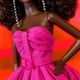thumbnail image 3 of Vestido largo fucsia de muñeca Barbie en tafetán para adultos HBX96, 3 of 6