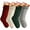 Red&White&Green&Gray, variant on PayUSD 4 Pack Christmas Stockings 18 Inches New Twist Knitted Large Capacity Stocking Gifts Candy Bag Hanging Stockings Decorations for Family Holiday Christmas Party Decor, Ivory White&Khaki