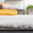thumbnail image 4 of SAFAVIEH Tahoe Candyce Solid Shag Area Rug, Light Grey, 6'7" x 6'7" Round, 4 of 8