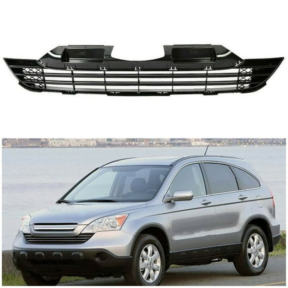 Labwork Front Lower Grille Fit for 2007 2008 2009 Honda CR-V, Black Mesh Grill