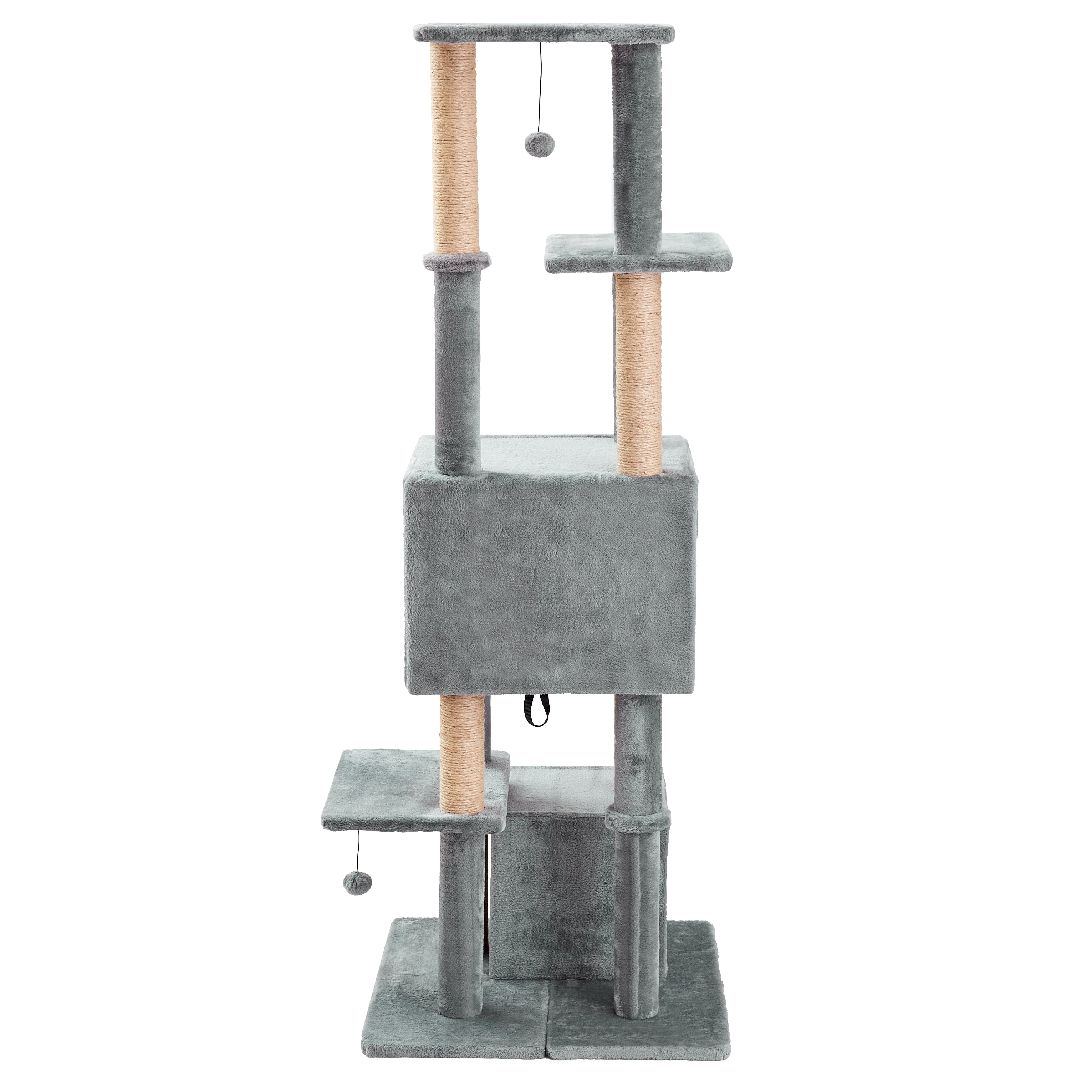 Two by Two Decatur - Gray Scratching Post Cat Furniture - 67 in. Tall