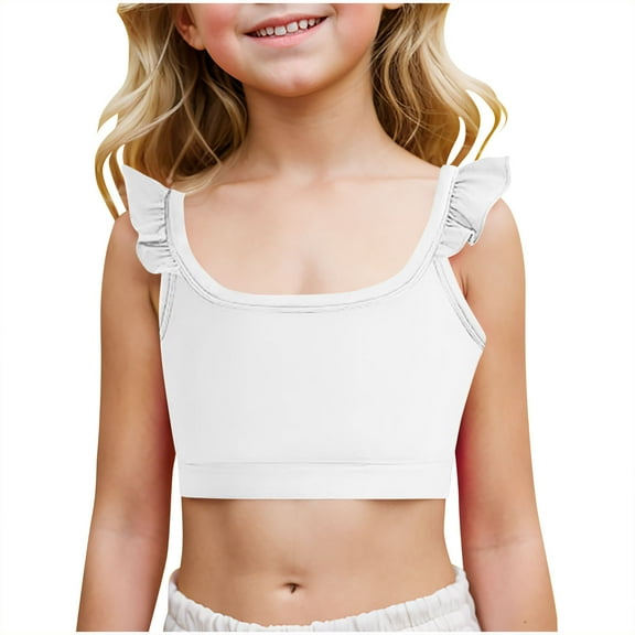 tarylea Toddler Clothes Girls Tank Tops Cap Sleeveless Shirts Square Neck Crop Top Loose Fitted Summer Vest