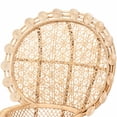 thumbnail image 5 of bali & pari Hecate Modern Bohemian Natural Brown Rattan Peacock Chair, 5 of 6