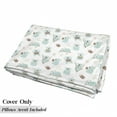 thumbnail image 5 of Bibliophile Floor Pillow Lounger Cover, Cartoon Drawn Little Book Lover Wise Koala Bear Animals Composition, Nap Mat Printed Fabric Case for 5 Pillows, 88" x 27", White and Multicolor, by Ambesonne, 5 of 5