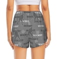 thumbnail image 4 of Running Shorts for Women, grey hockey players cool Workout Athletic Shorts with Pockets, Lounge Yoga Shorts Women, 4 of 7