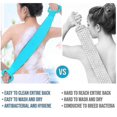 thumbnail image 5 of Extra Long 90cm/36inch Silicone Back Scrubber For Shower, Double Sided Bath Body Scrubber, Deep Clean Exfoliating Improve Back Acne, Easy To Clean, Co, 5 of 5