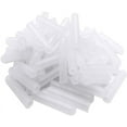 thumbnail image 1 of 100 Pcs Universal Silicone Dishwasher Rack Tine Prong Repair End Tip Caps, Dishwasher Rack Tine Repair Kit, Round End Caps, Shelf Organizer Tip Cap Wire Thread Protector Cover, Anti Slip,1 inch, Clear, 1 of 7
