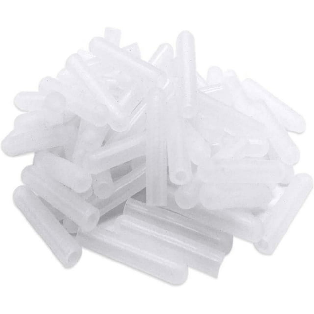 100 Pcs Universal Silicone Dishwasher Rack Tine Prong Repair End Tip Caps, Dishwasher Rack Tine Repair Kit, Round End Caps, Shelf Organizer Tip Cap Wire Thread Protector Cover, Anti Slip,1 inch, Clear
