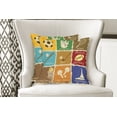 thumbnail image 4 of Ambesonne Colorful Throw Pillow Cover 2 Pack, Sports Art, 24", Multicolor, 4 of 6