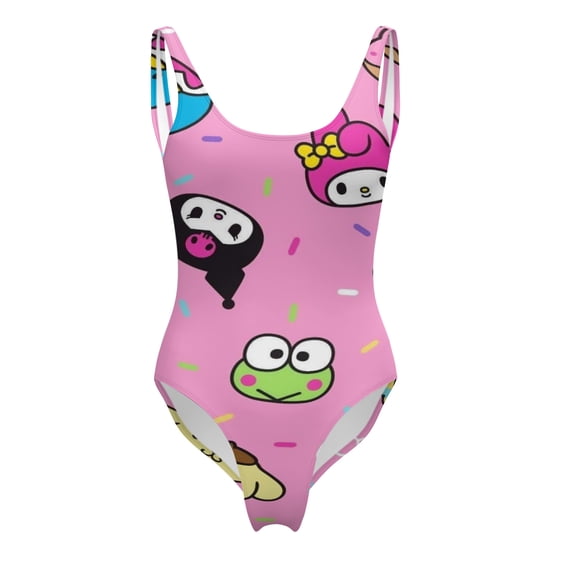 Hello Kitty Theme Women's One-Piece Coverage Swimsuit