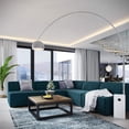 thumbnail image 4 of Modway Mingle 5 Piece Upholstered Fabric Armless Sectional Sofa Set in Blue, 4 of 4