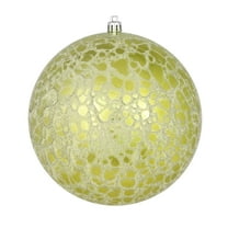Vickerman 4" Lime Crackle Ball Ornament, 6 per Bag