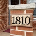thumbnail image 5 of HASWARE 4 inch (10 cm) Metal House Number Apartment Door Numbers Mailbox Address Sign with 2 Screws, Zinc Alloy (#6, Black), 5 of 7