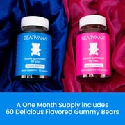 BEARVANA Top & Peach Support Gummies for Women | Workout Aid | Fitness Supplement with 9 Herbal Extracts | Berry Flavor