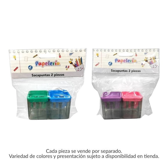 Set de Sacapuntas Prichos con Tapa Multicolor Varios Modelos 1 Pieza