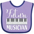 thumbnail image 3 of Inktastic Future Musician Piano Music Boys or Girls Baby Bib, 3 of 4