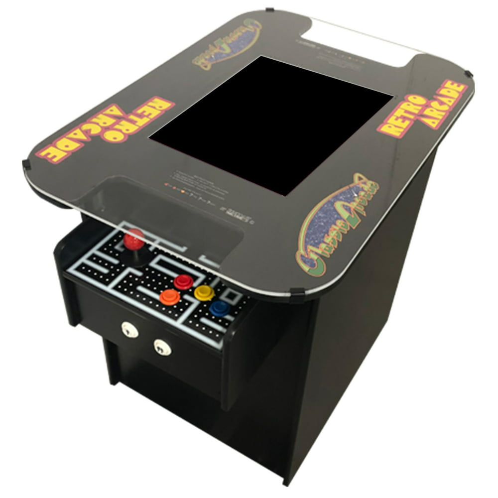 Suncoast Arcade, Classic Cocktail Arcade Machine With 60 Games, Black ...
