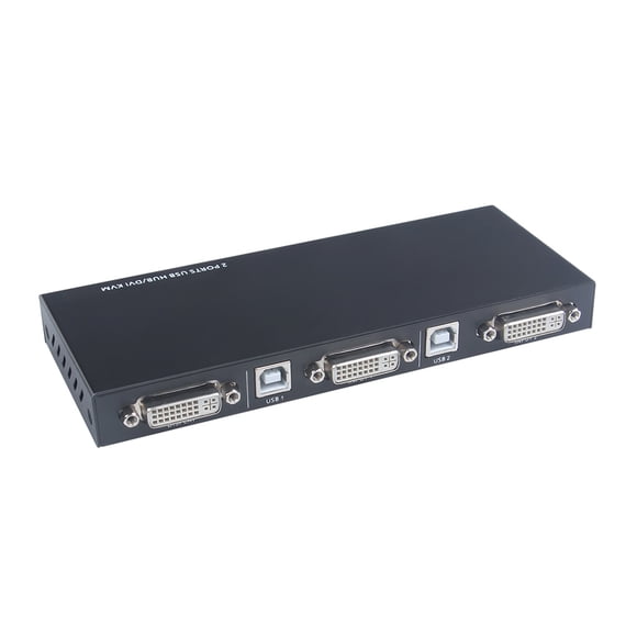 Sidaley Conmutador DVI portátil 2 en 1 de salida, 10 Gbps, vídeo de velocidad rápida, teclado USB, caja de interruptores de impresora, operación de Cables de computadora