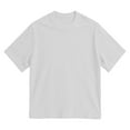 thumbnail image 3 of Bcfgryg Corduroy Crewneck T Shirt Soft Textured Casual Short Sleeve Tee Comfortable Relaxed Fit Basic Solid Color Top For Everyday Wear Men's T Shirts White XL, 3 of 3