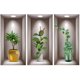 thumbnail image 1 of 1 Set Fake Window Potted Plant Wall Sticker Self Adhesive Wall Decal Bedroom Wall Stickers, 1 of 4