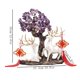 thumbnail image 2 of Árbol de cristal for sala de estar, Feng Shui de la fortuna con adornos de ciervos., 2 of 3