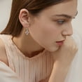 thumbnail image 3 of Coachuhhar Heart Leverback Earrings 925 Sterling Silver Infinity Birthstone Dangle Drop Earrings Love Heart Jewelry Birthday Gift for Women, 3 of 8