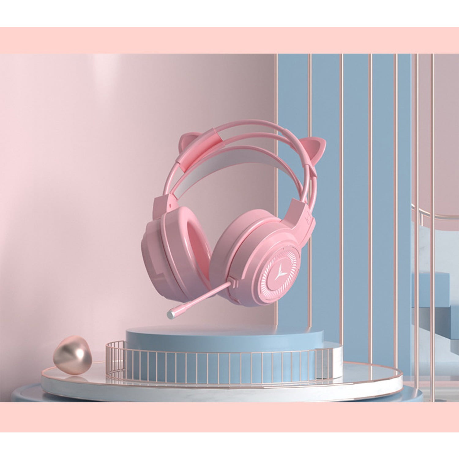Wired Over-Ear Gaming Headset with Microphone, USB and Dual 3.5mm Audio Jack for Desktop & Laptop