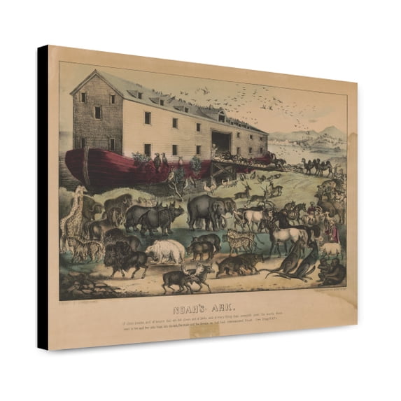Canvas Print: Noah's Ark, circa 1856
